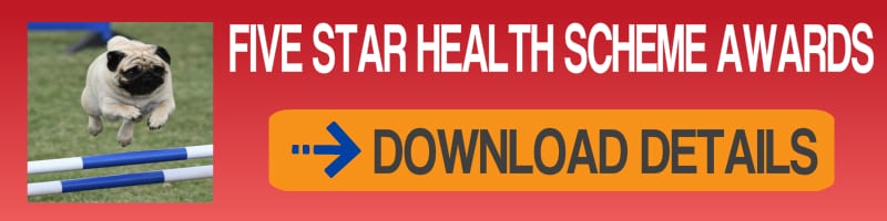 Pug Five Star Health Scheme Awards